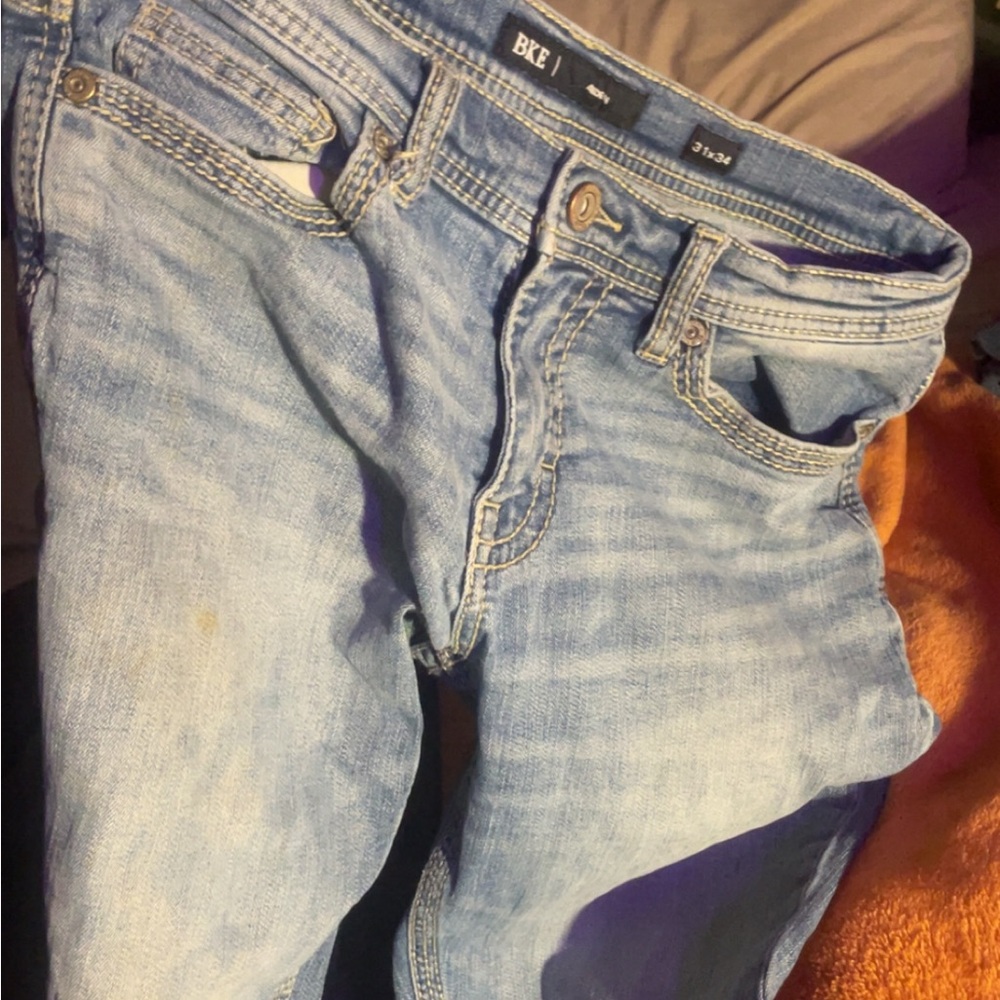 BKE Faded Blue Denim Jeans
